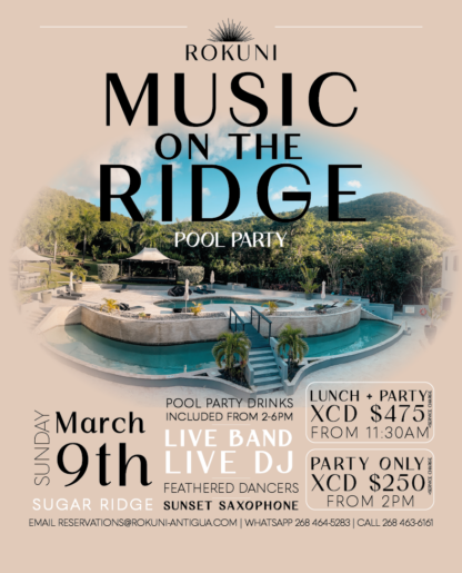 Music on the Ridge: Sunday Social Lunch + Pool Party