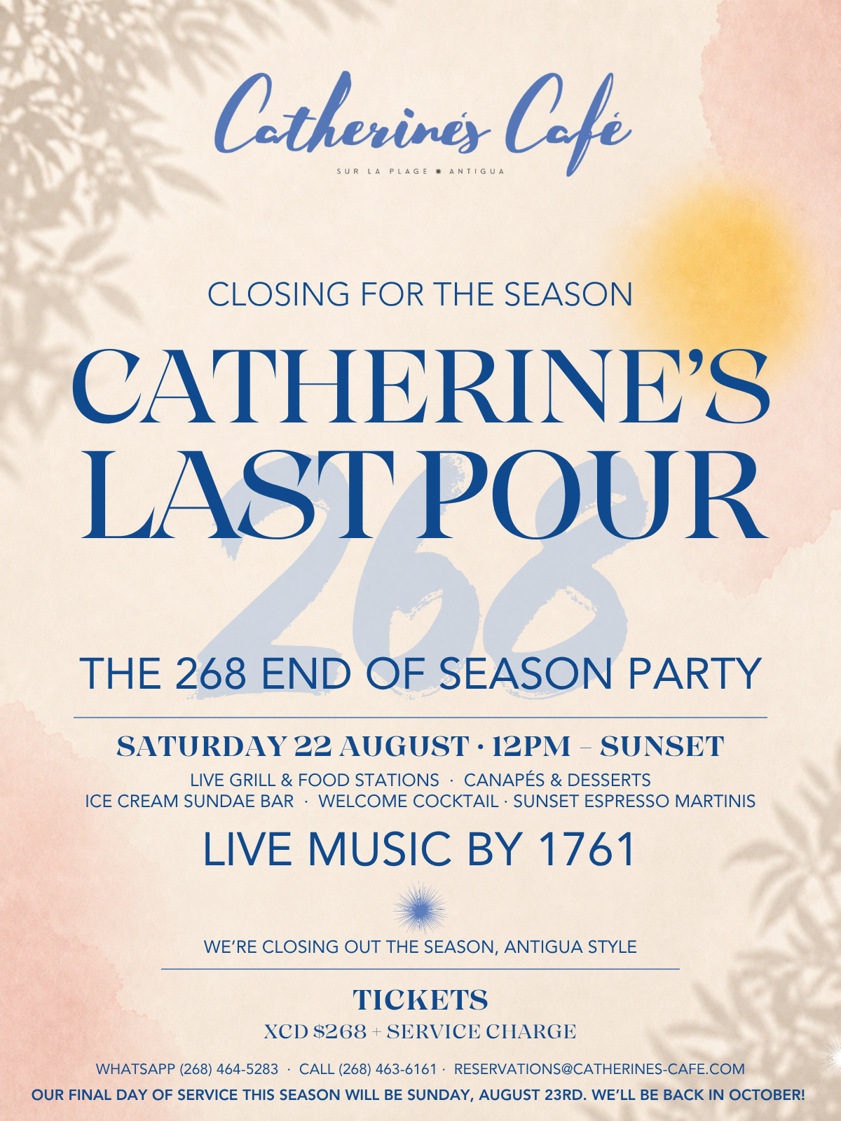 Catherine's Last Pour: The 268 End of Season Party